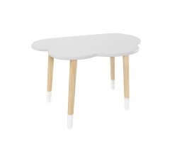 Детский стол Облако серый перламутр, с носочками