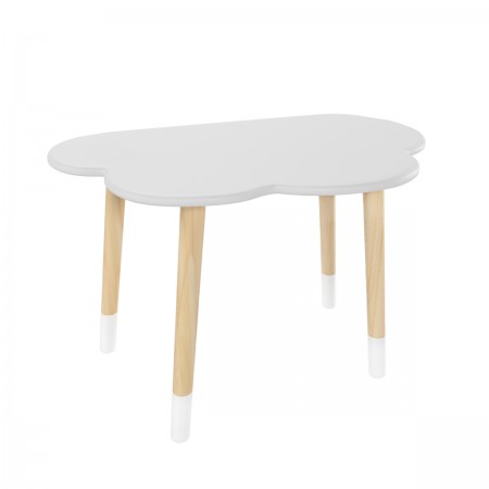 Детский стол Облако серый перламутр, с носочками, Bambini Letto