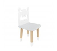 Детский стул Бэтмен серый перламутр, с носочками