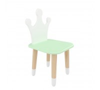 Детский стул Корона мятная прохлада, с носочками