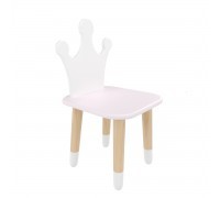 Детский стул Корона нежная лаванда, с носочками