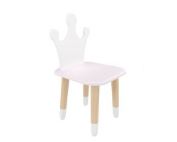 Детский стул Корона нежная лаванда, с носочками