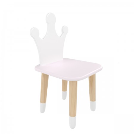 Детский стул Корона нежная лаванда, с носочками, Bambini Letto