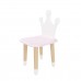 Детский стул Корона нежная лаванда, с носочками, Bambini Letto