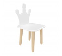 Детский стул Корона белый