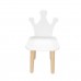 Детский стул Корона белый, Bambini Letto