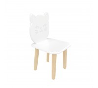 Детский стул Котик белый
