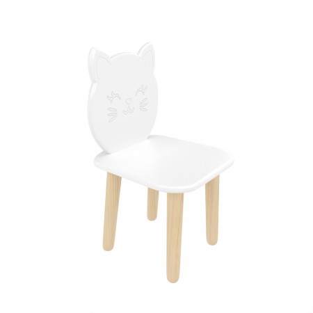 Детский стул Котик белый, Bambini Letto