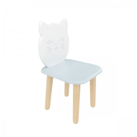 Детский стул Котик голубой, Bambini Letto