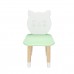 Детский стул Котик мятная прохлада, с носочками, Bambini Letto