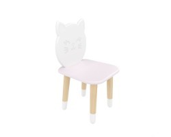 Детский стул Котик нежная лаванда, с носочками
