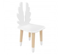 Детский стул Крылья белый, с носочками