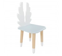 Детский стул Крылья голубой, с носочками