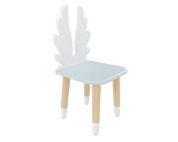 Детский стул Крылья голубой, с носочками