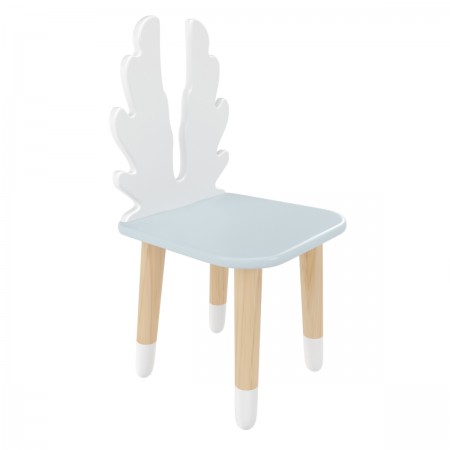 Детский стул Крылья голубой, с носочками, Bambini Letto