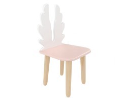 Детский стул Крылья розовый