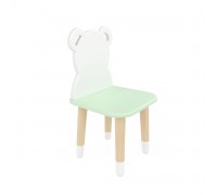 Детский стул Мишка мятная прохлада, с носочками