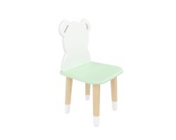 Детский стул Мишка мятная прохлада, с носочками