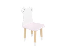 Детский стул Мишка нежная лаванда, с носочками