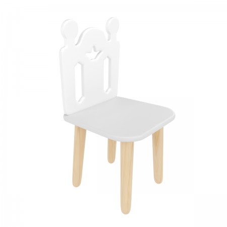 Детский стул Принц Артур серый перламутр, Bambini Letto