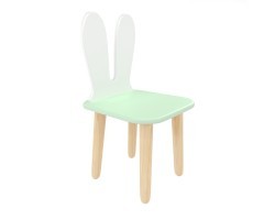 Детский стул Уши зайца мятная прохлада