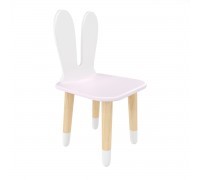 Детский стул Уши зайца нежная лаванда, с носочками