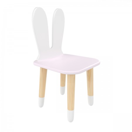 Детский стул Уши зайца нежная лаванда, с носочками, Bambini Letto