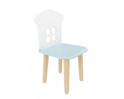 Детский стул Домик голубой
