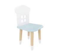 Детский стул Домик голубой, с носочками
