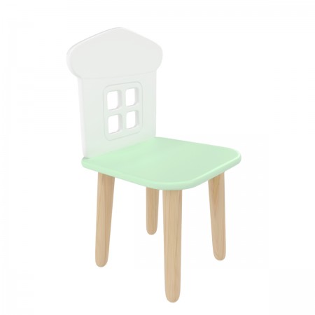Детский стул Домик мятная прохлада, Bambini Letto