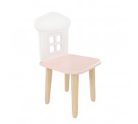 Детский стул Домик розовый