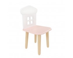 Детский стул Домик розовый