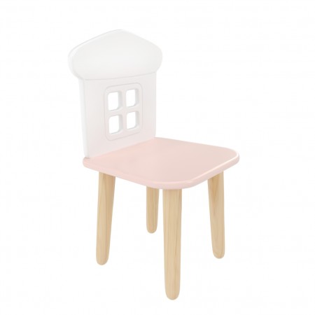 Детский стул Домик розовый, Bambini Letto