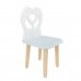Детский стул Крылья с сердцем голубой, Bambini Letto