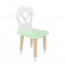 Детский стул Крылья с сердцем мятная прохлада, с носочками, Bambini Letto
