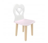 Детский стул Крылья с сердцем нежная лаванда