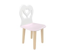 Детский стул Крылья с сердцем нежная лаванда