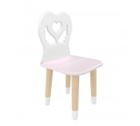 Детский стул Крылья с сердцем нежная лаванда, с носочками