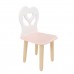 Детский стул Крылья с сердцем розовый, Bambini Letto