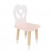 Детский стул Крылья с сердцем розовый, с носочками, Bambini Letto