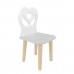 Детский стул Крылья с сердцем серый перламутр, Bambini Letto