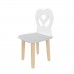 Детский стул Крылья с сердцем серый перламутр, Bambini Letto