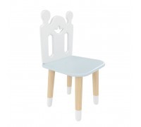 Детский стул Принц Артур голубой, с носочками