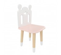 Детский стул Принц Артур розовый, с носочками