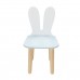 Детский стул Уши зайца голубой, Bambini Letto