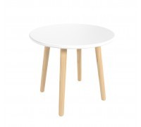 Детский стол Круглый белый