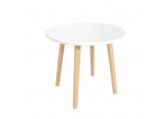 Детский стол Круглый белый