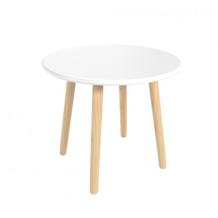 Детский стол Круглый белый, Bambini Letto