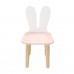 Детский стул Уши зайца розовый, Bambini Letto
