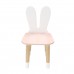 Детский стул Уши зайца розовый, с носочками, Bambini Letto